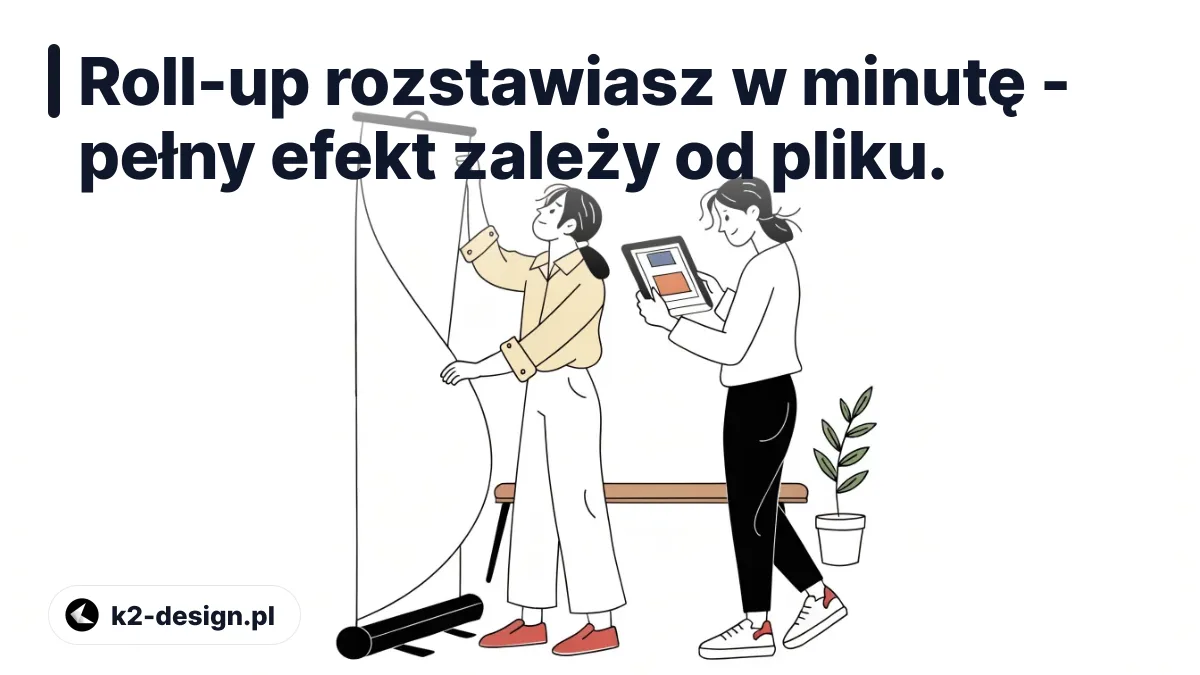 Roll-up rozstawiasz w minutę - pełny efekt zależy od pliku. - roll up